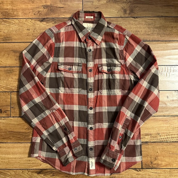 Abercrombie Flannel Large - Picture 2 of 5